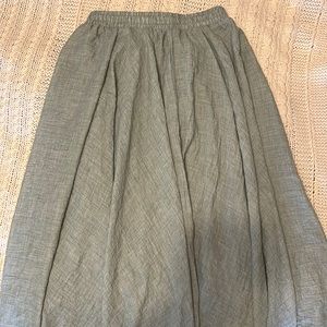 Long linen skirt